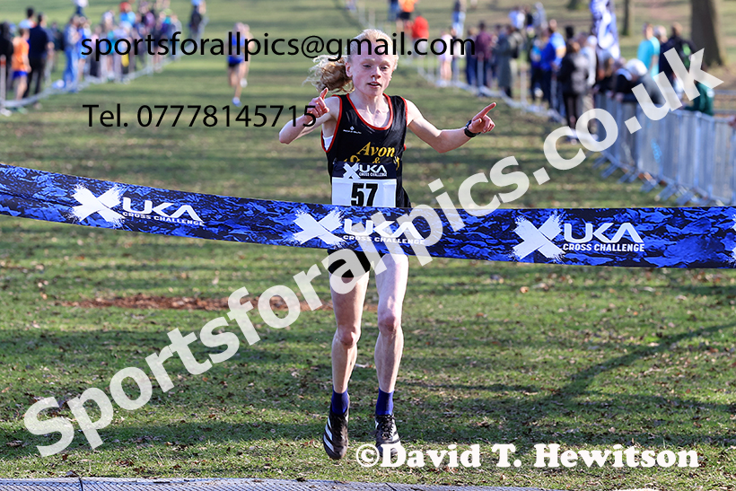Women under-20s 2025 UK CAU Inter Counties Cross Country Champs., Wollaton Park, Nottingham. Photo: David T. Hewitson/Sports for All Pics